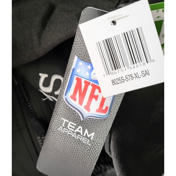 DUNBROOKE Explorer Tech Full-Zip Heather Black SAINTS Jacket - NWT Men's XL - Picture 4 of 8